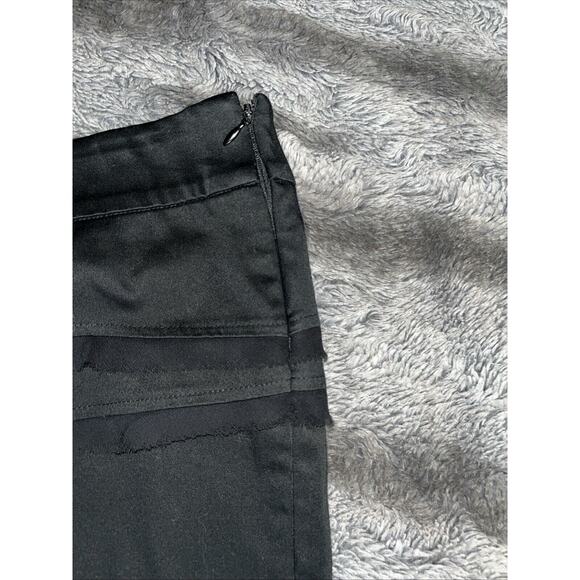 WHITE HOUSE BLACK MARKET Layered Black Pencil Skirt Women's Size 6 - Picture 4 of 6